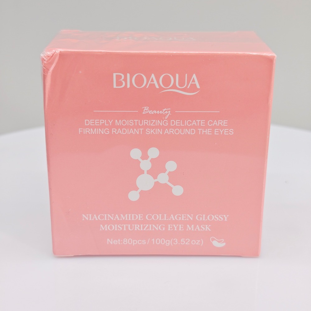 Bioaqua Niacinamide Collagen Glossy Moisturizing‎ Eye Mask 80pcs 100g BQY97927